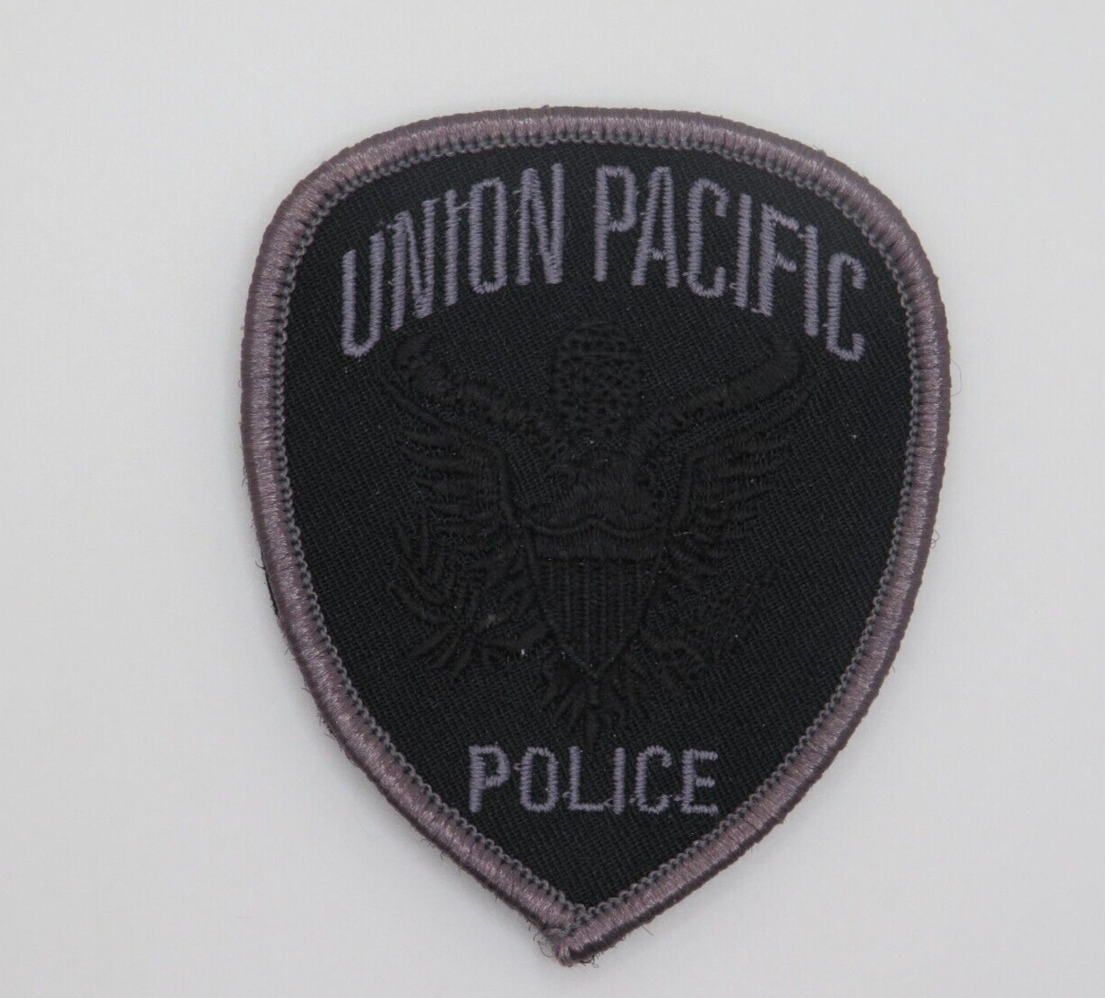 Union Pacific Railroad Police subdued Hat patch Hook and Loop back