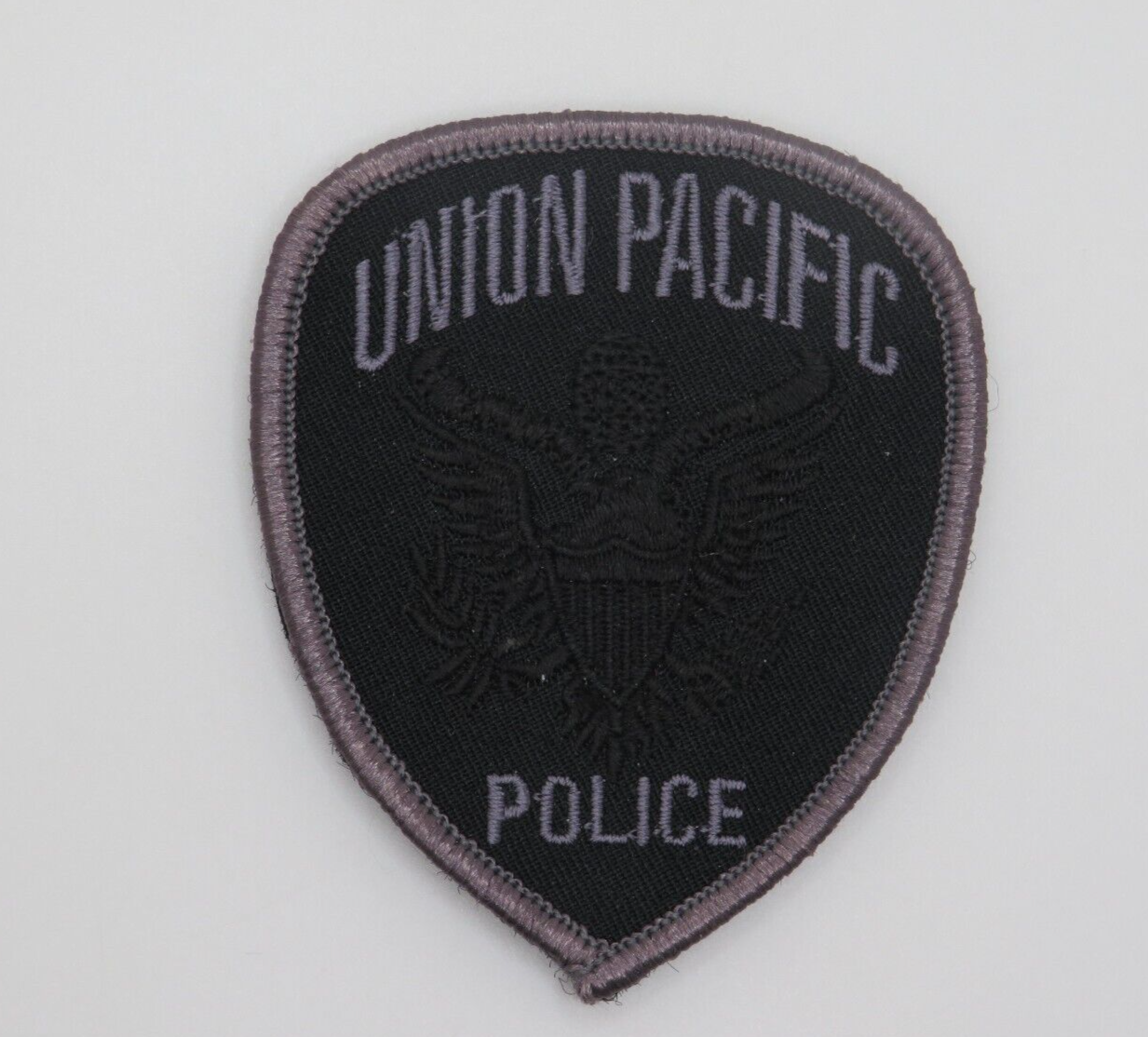 Union Pacific Railroad Police subdued Hat patch Hook and Loop back