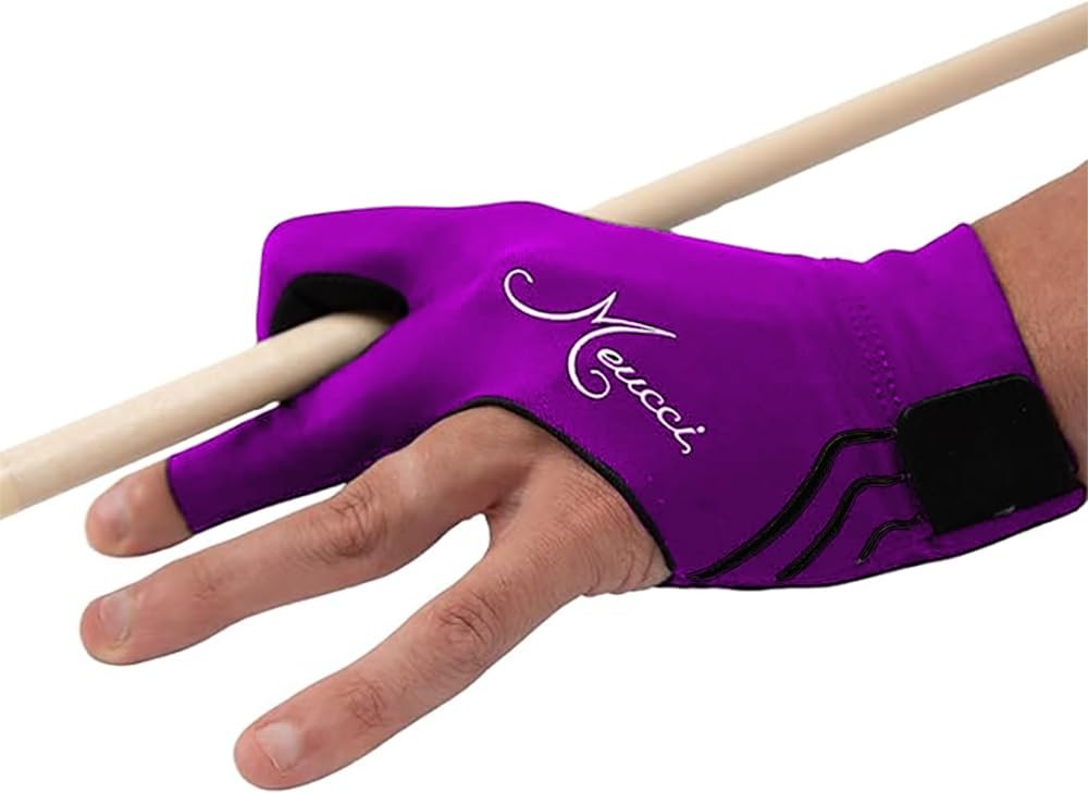 Elite Stroke Billiard Glove – Purple – Left Hand – Large