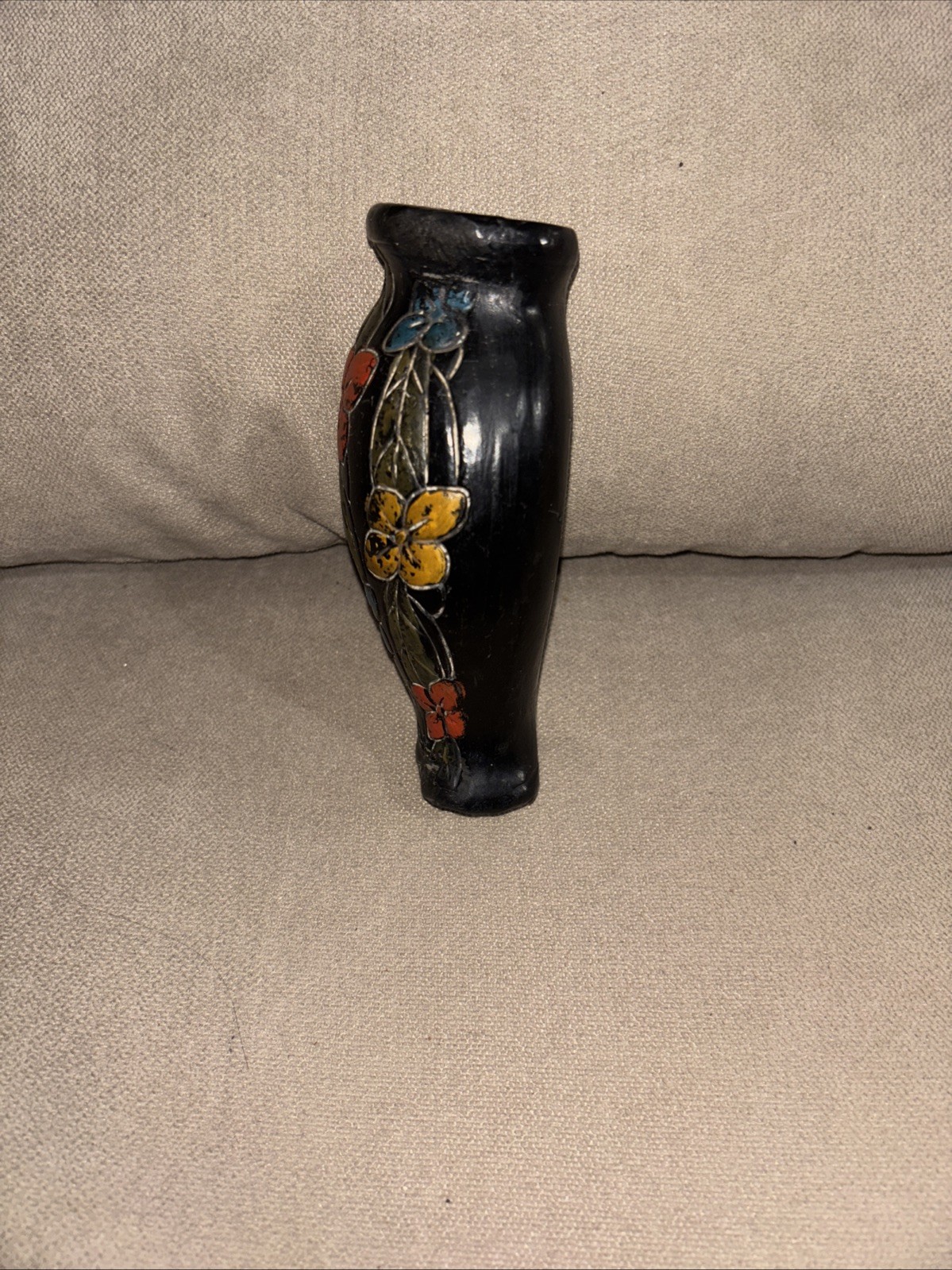 Vintage Asian Tokanabe Ware Wall Pocket Planter