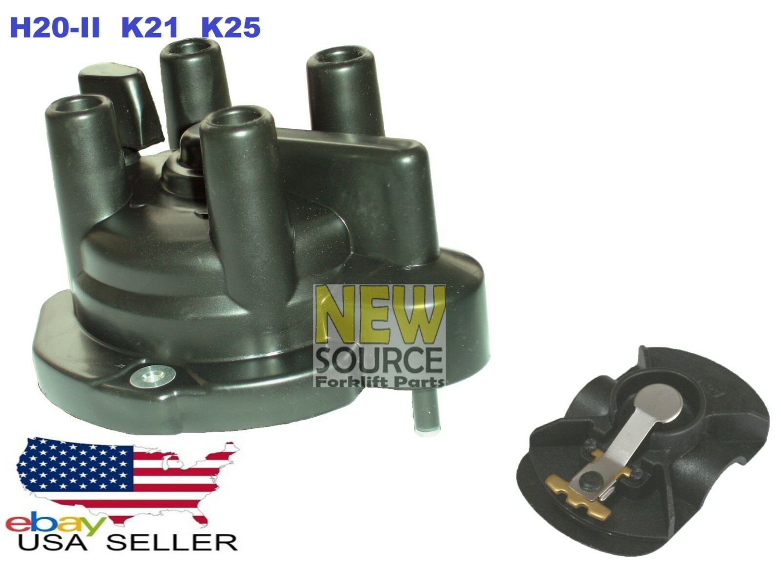 22162-55K10 DISTRIBUTOR CAP + 22157-55K10 ROTOR FOR NISSAN H20-II K21 K25 TP002