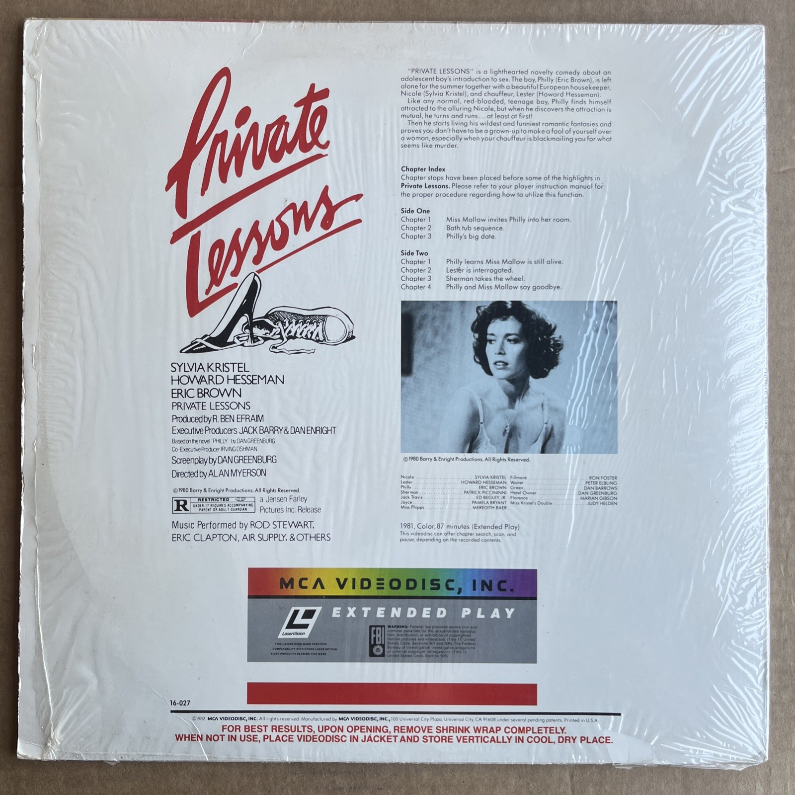 Private Lessons Laserdisc