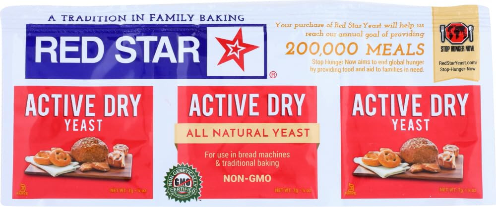 Red Star Nutritional Yeast 0.75 Oz Pack of 9 Leavening Agent Baking Supply