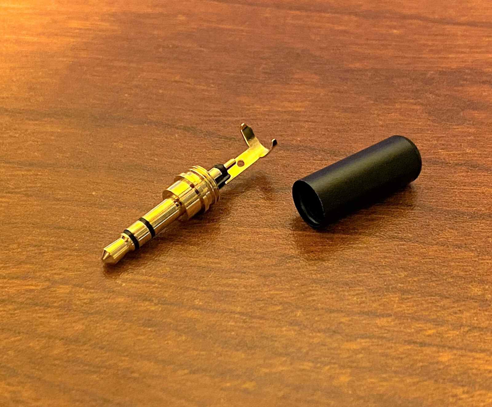 2 PC 3.5mm Replacement Headphone 3 Pole Jack Plug Solder -W/Crimp -Lightweight