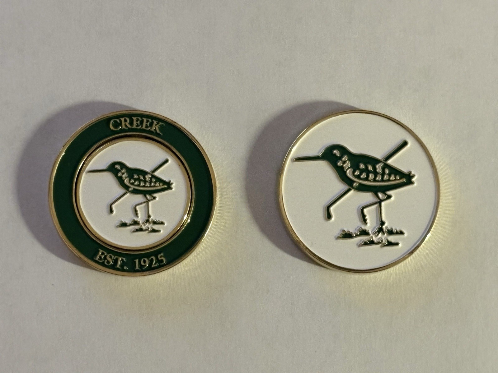 (1) The Creek  1.5" Double-Sided Medallion Coin Golf Marker - Locust Valley, NY