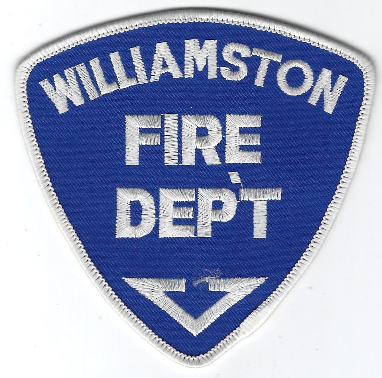 UNKNOWN STATE - Williamston Fire Dept. - [ Shoulder Patch ]