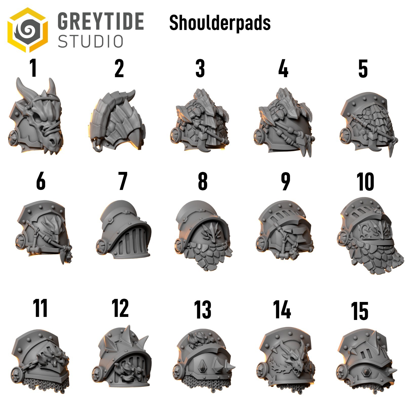 GreyTide Anvil Wardens Upgrade Kit | 100+ Custom Bits | Helmets Weapons Armor