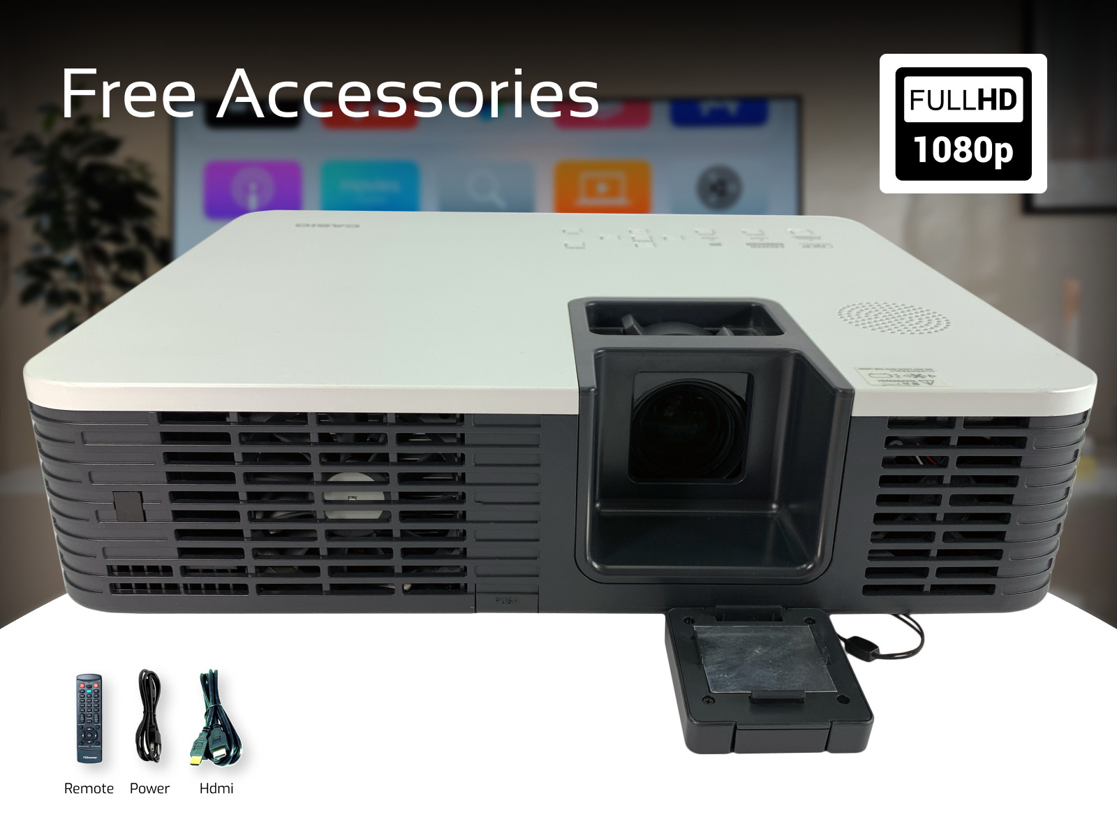 DLP Projector 3500 Lumens Laser/LED Hybrid - Perfect for Streaming & Video Calls