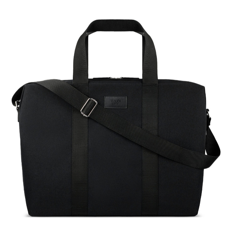 Giorgio Armani Duffle Black Shoulder Hand Bag Gym Weekender Travel