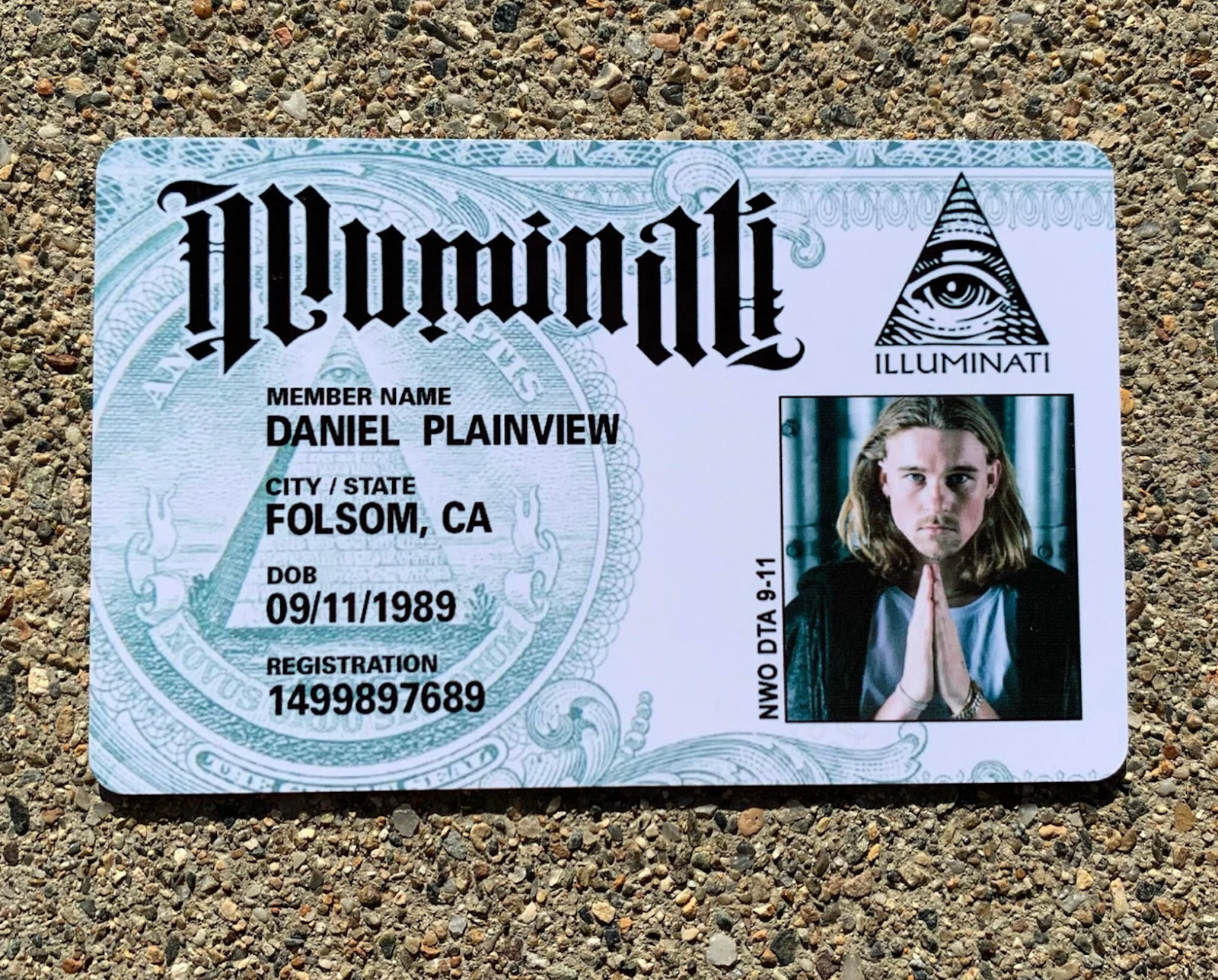 illuminati official membership id Card 🔺 " With your face and info "  🔺
