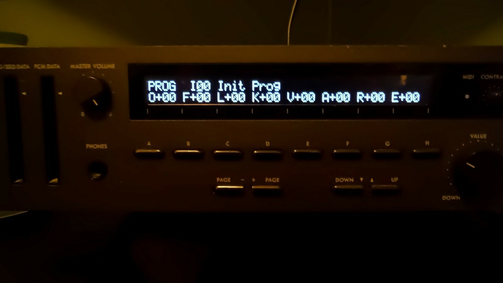 Korg M1 M1R M1REX (Super Enhanced Black) LUX PMVA LED Display !
