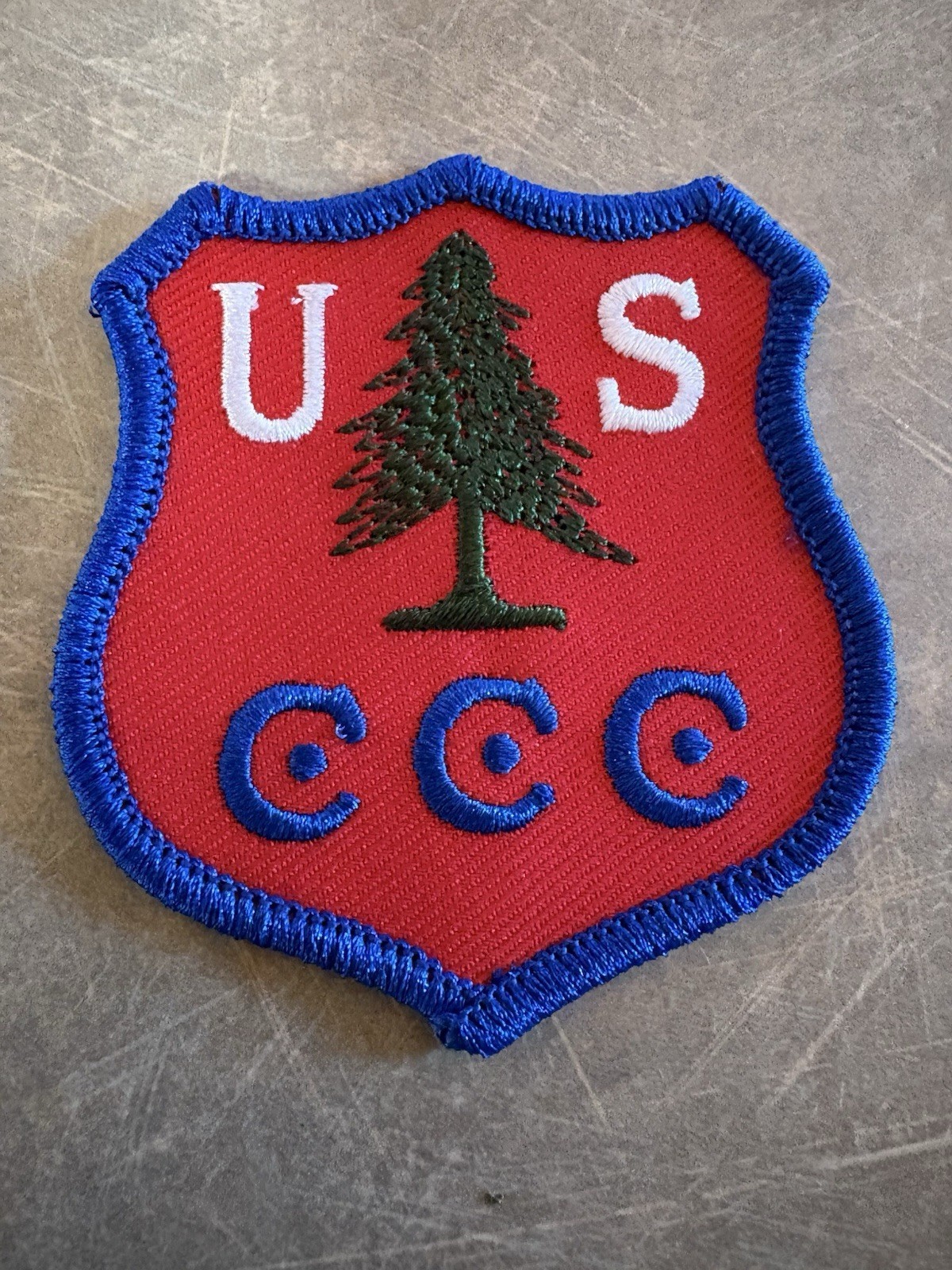 US Civilian Conservation Corps Shoulder Patch Shield Design Never Sewn On preww2