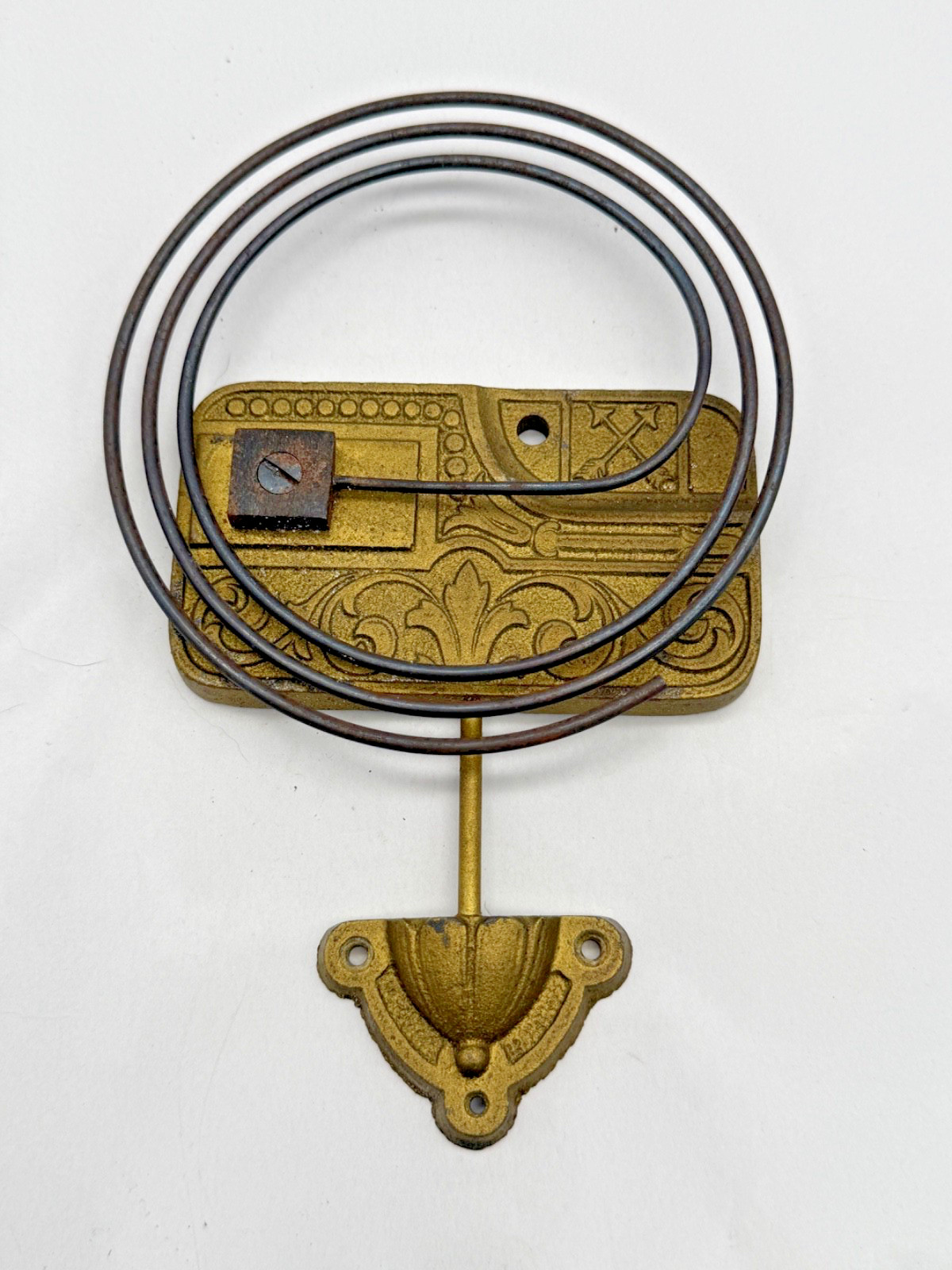 Gong Wire and Base From a German HAC Wall Clock  (CM12-8306)