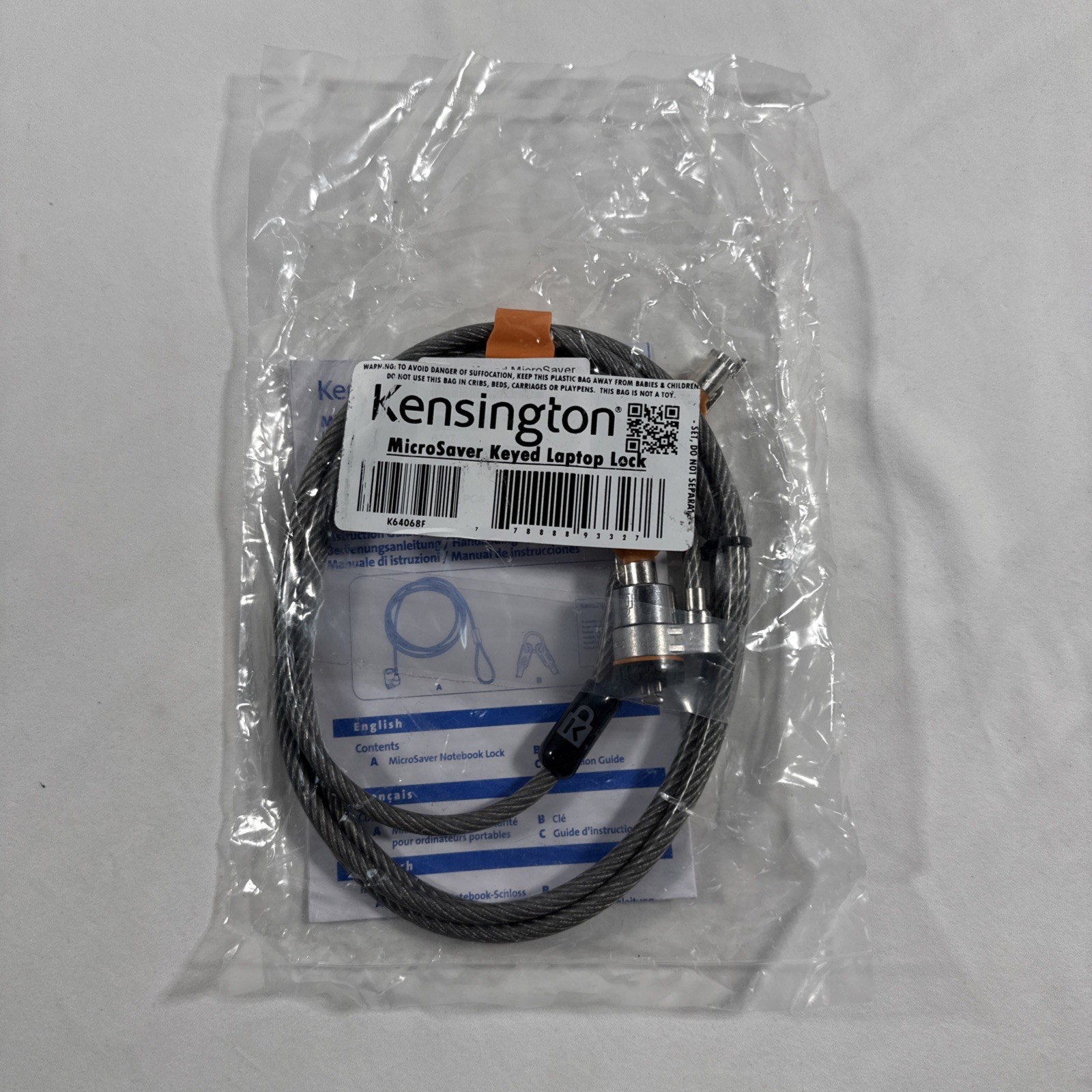 Kensington MicroSaver Keyed Laptop Lock Brand New