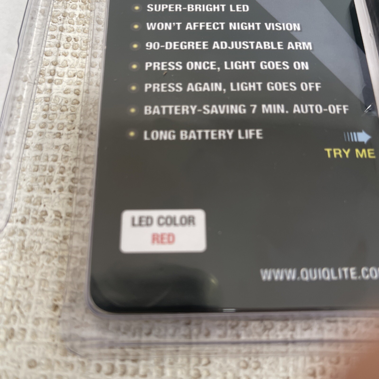 2 Pack Quiqlite New Led Red