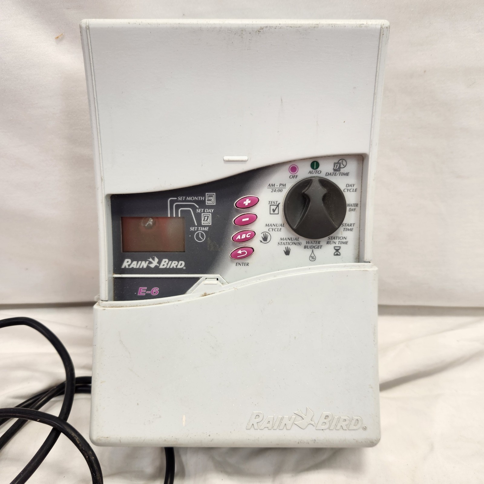 Rainbird E-6 6 Zone Station Sprinkler System Irrigation Timer Controller