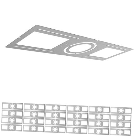 New Construction Mounting Plate with Round Hole - 4/6 Inch Flat 24P Fit 4/6
