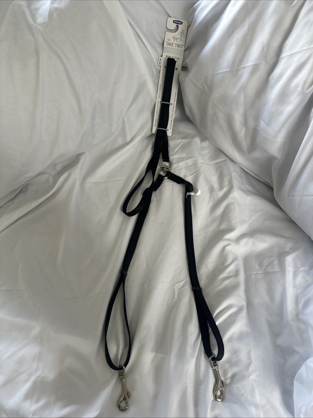 PetMate Tandem Adjustable Leash for A Small to Medium Dogs 18-24 Inches NEW