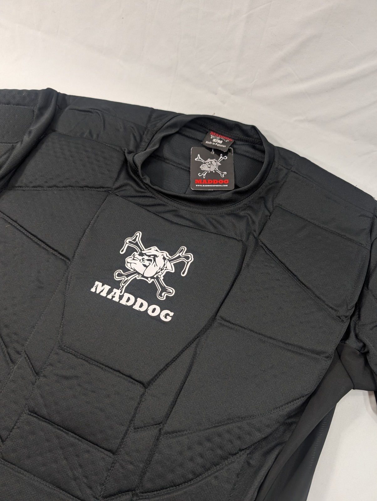 NWT Maddog Pro Chest Protector S/M Black Paintball Protective Shirt Adult