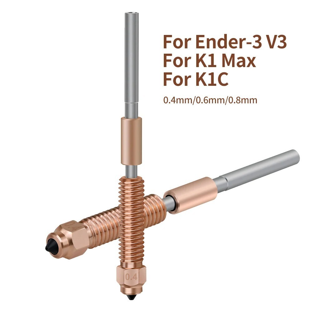 Hardened Steel Quick Swap Nozzle For Creality K1C / K1 Max / Ender-3 V3 / K1 SE