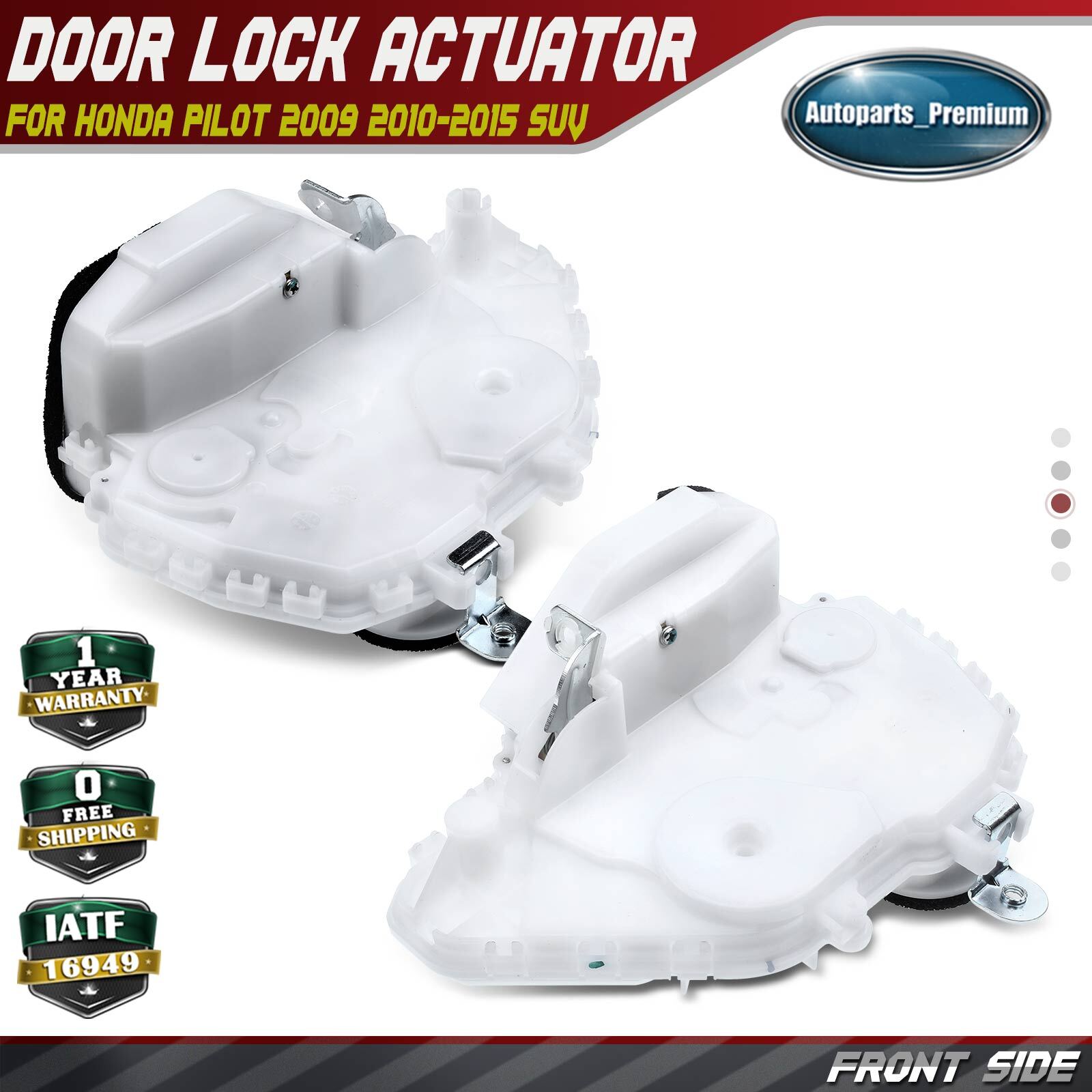 2pcs Door Lock Actuator for Honda Pilot 2009-2015 7 Pins SUV Front Left & Right