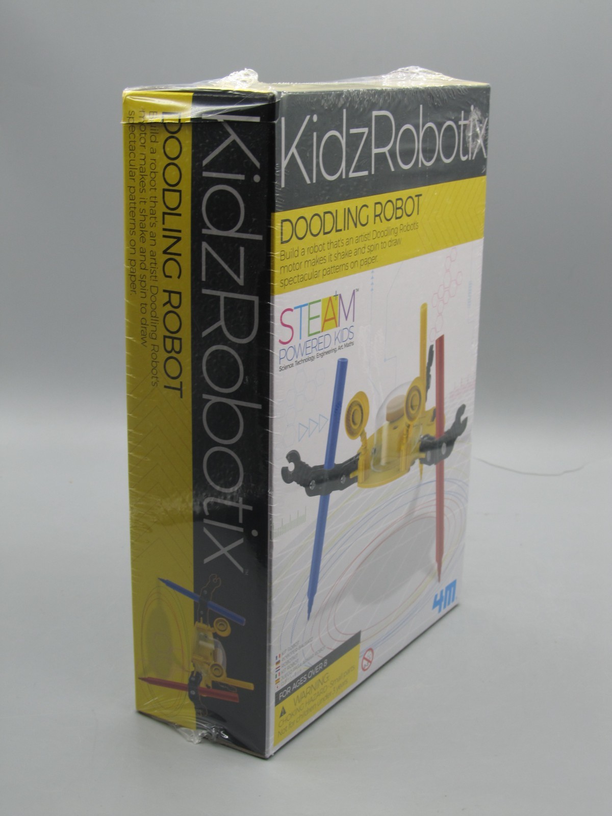 4M Kidz Robotix Doodling Robot DIY Science Engineering Robotics Kit New Sealed