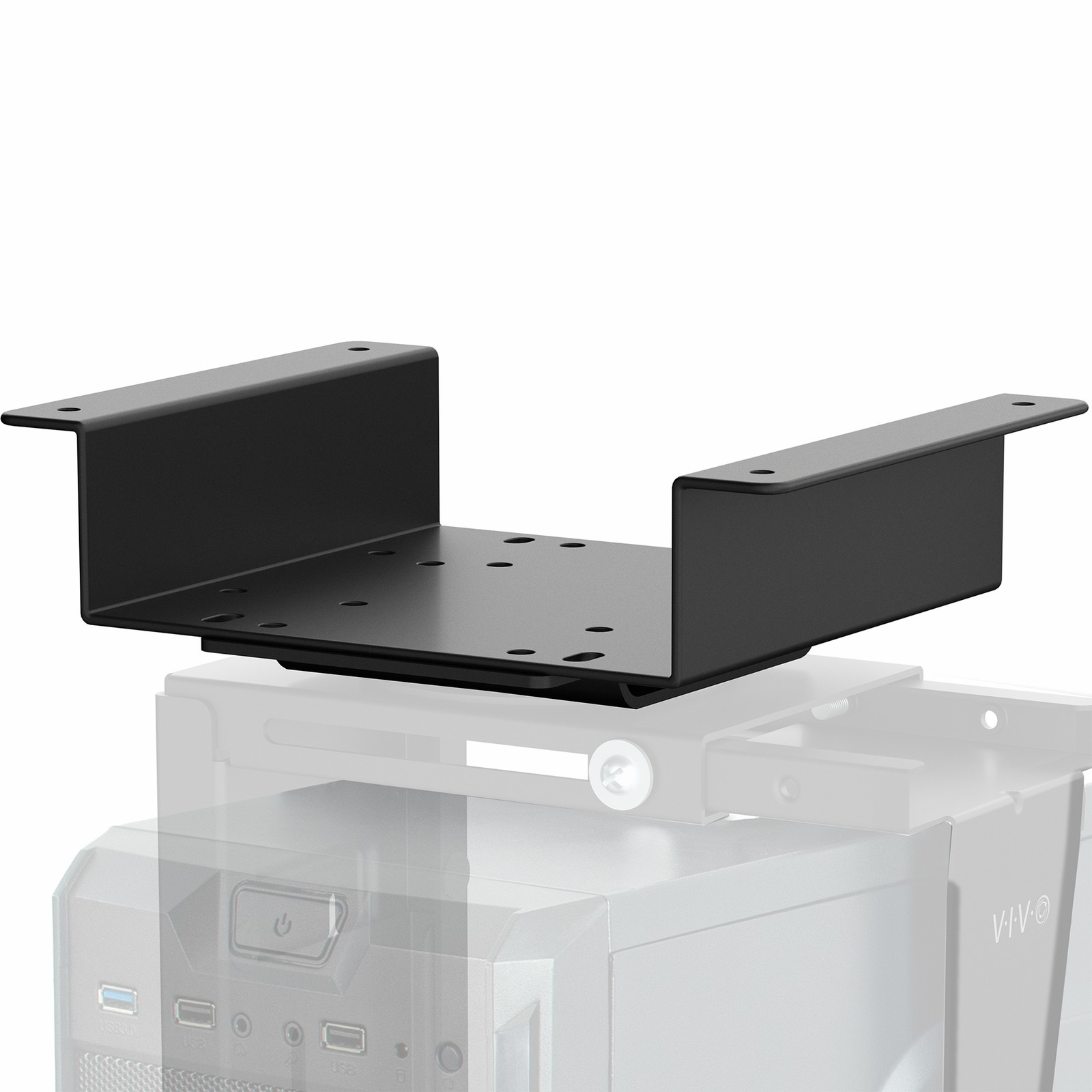 VIVO Under Desk Spacer Bracket for Compatible PC Mounts, 2.1 inch Spacing