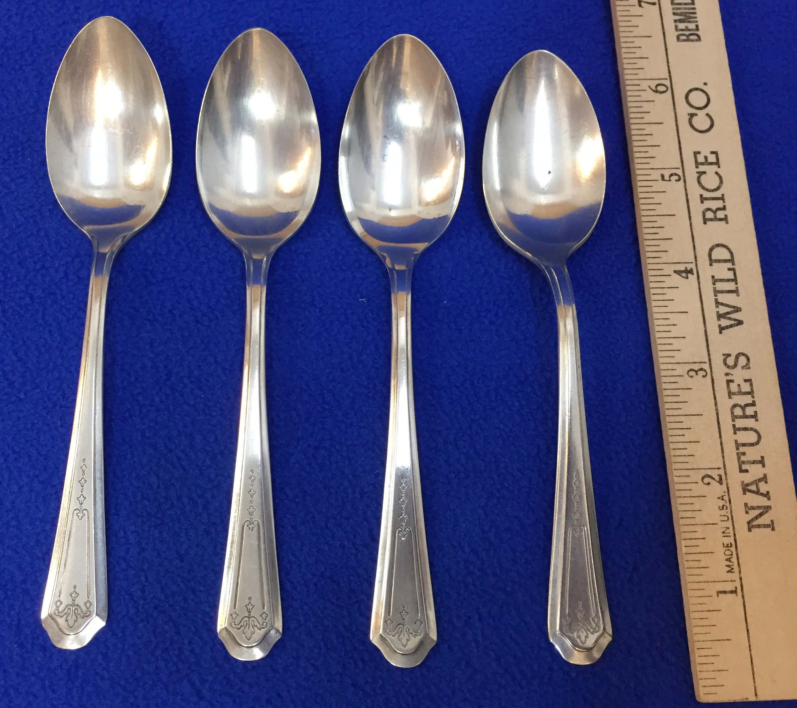 Teaspoons Oneida Community Silverplate Astor Elite President Set 4 Vintage