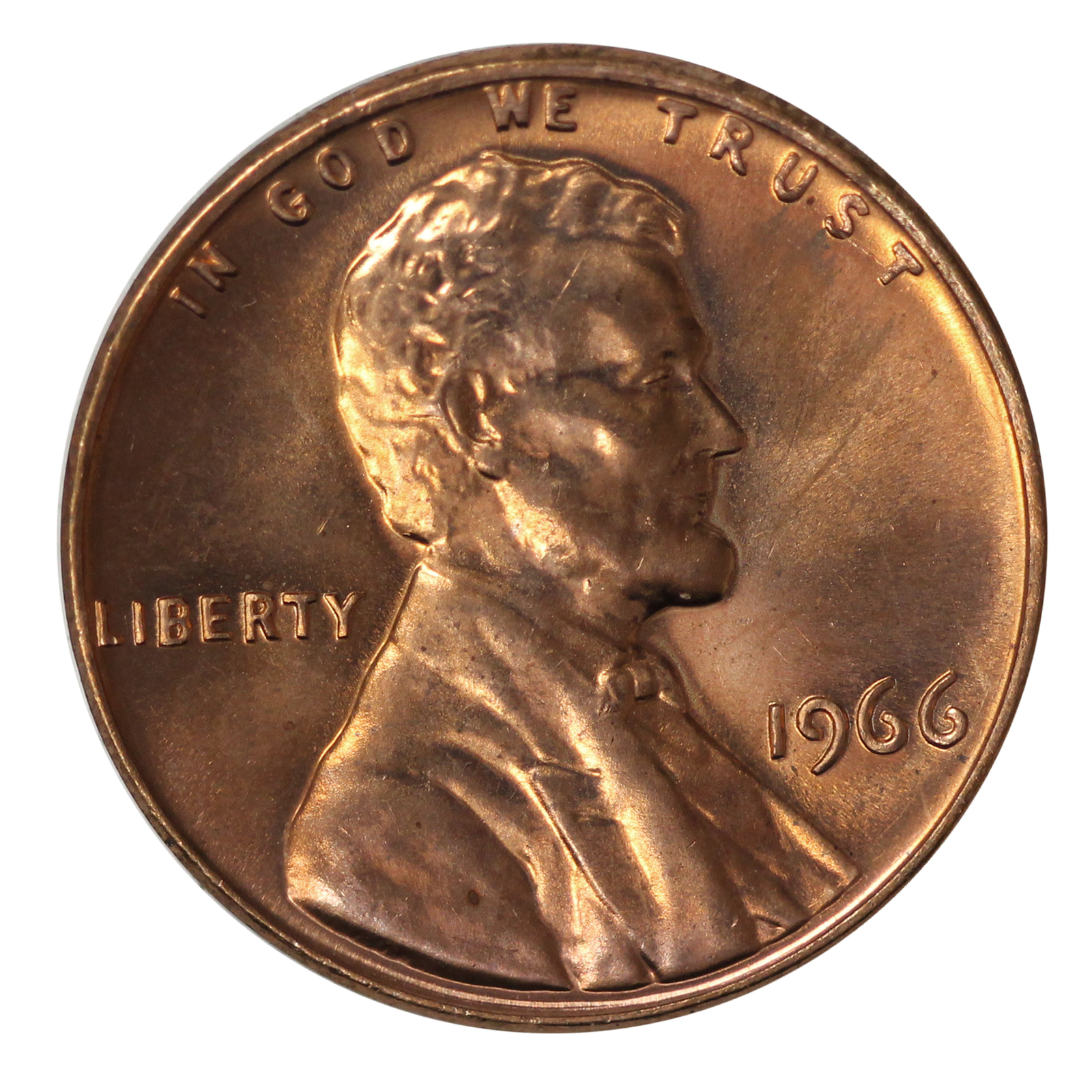1966 Lincoln Memorial Cent SMS Single Coin