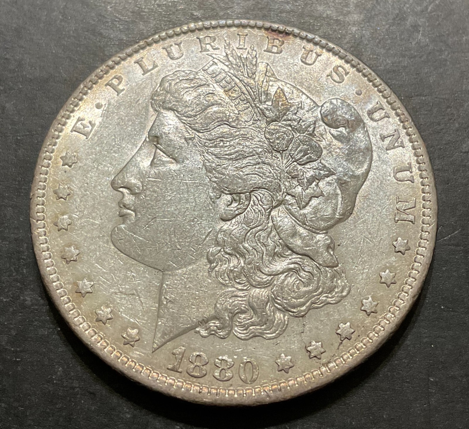 1880-O Morgan Dollar $1 Rare High Grade New Orleans Estate Collection silver q26