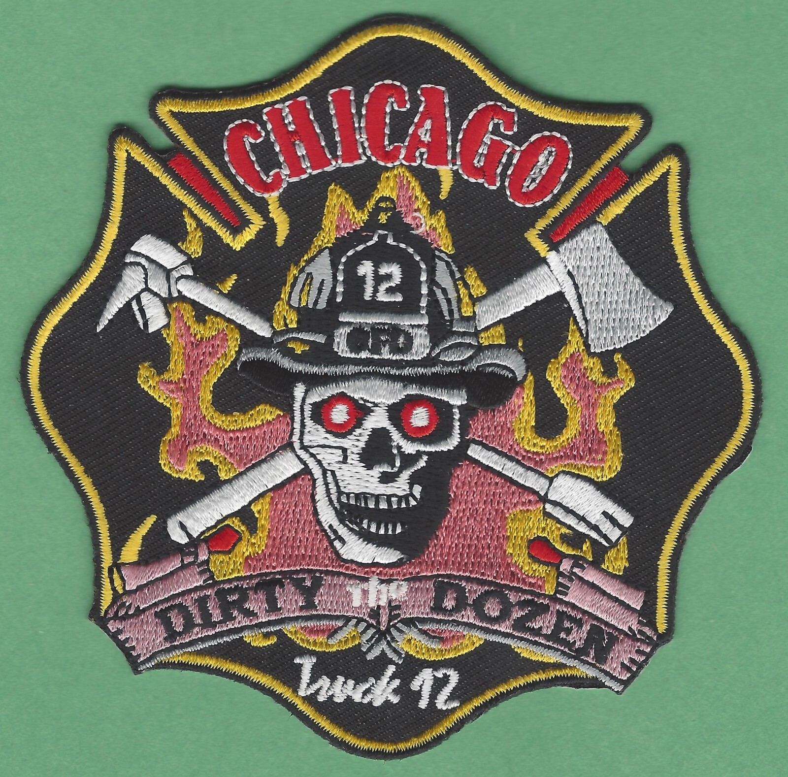 CHICAGO TRUCK COMPANY 12 FIRE PATCH DIRTY DOZEN