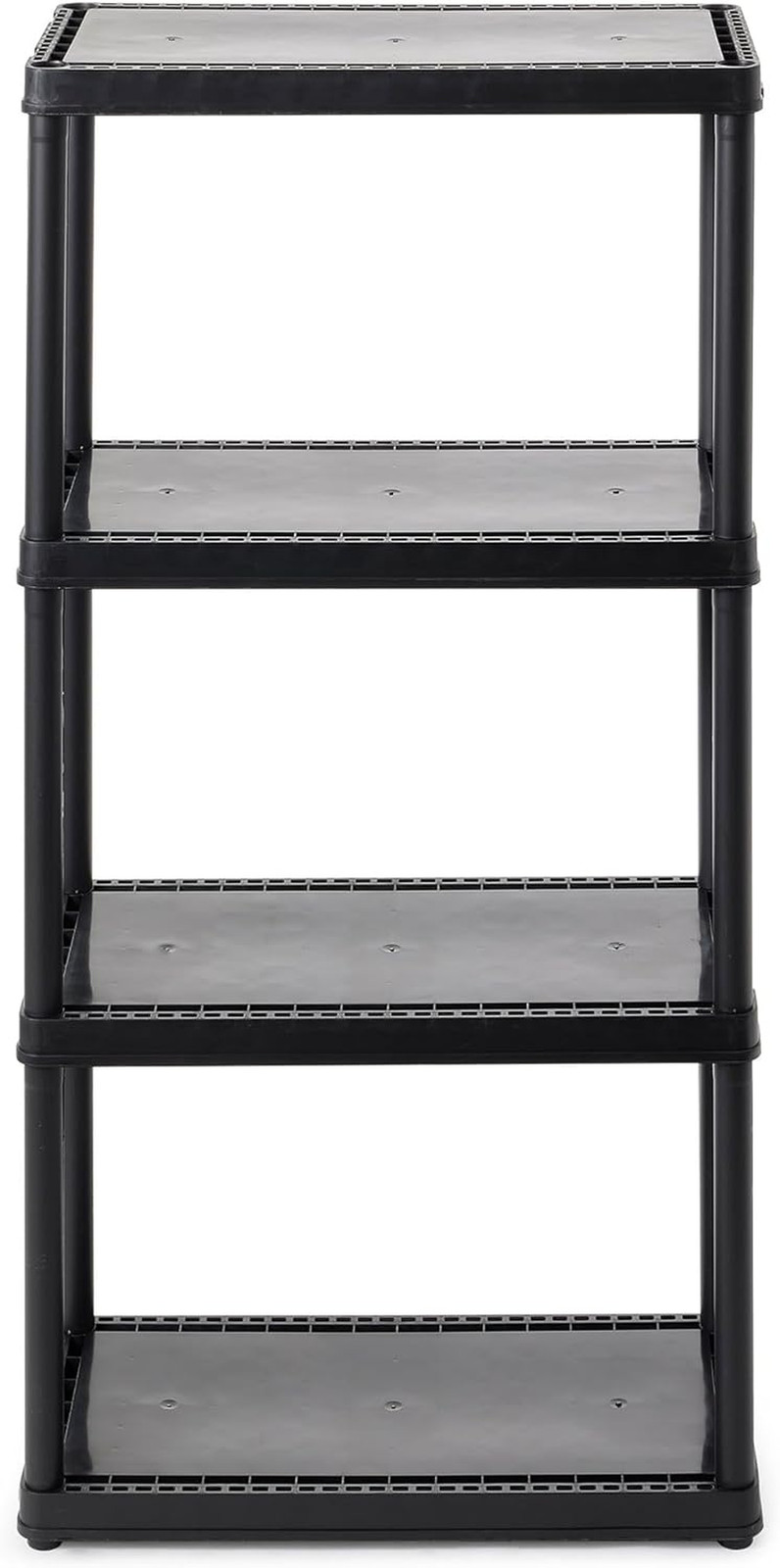 4 Shelf Fixed Height Solid Light Duty Storage Unit 24 X 12 X 48" Organizer Syste