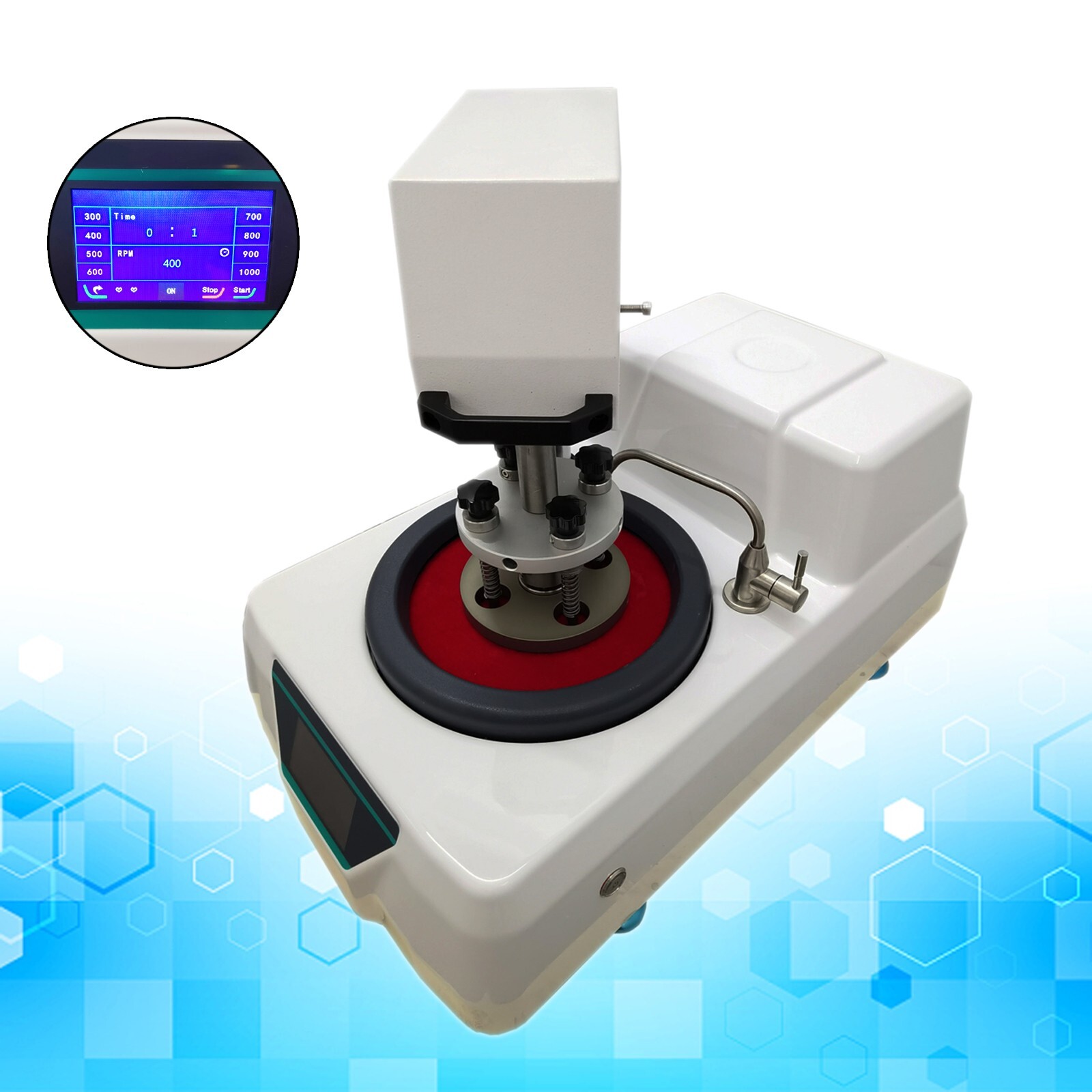 110V 9.8" Single Disc Auto Metallographic Sample Polishing/Grinding Machine