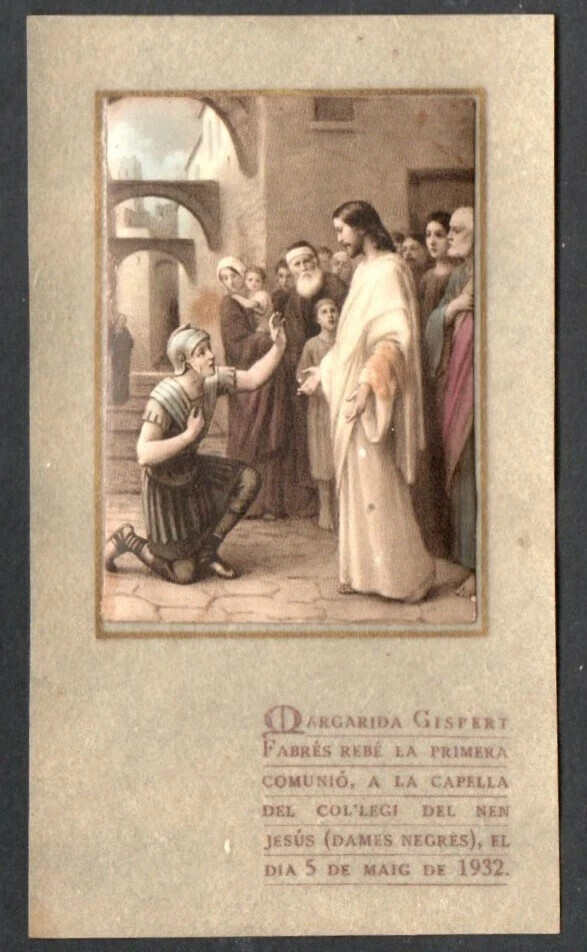 Holy card antique de Jesus santino image pieuses estampa