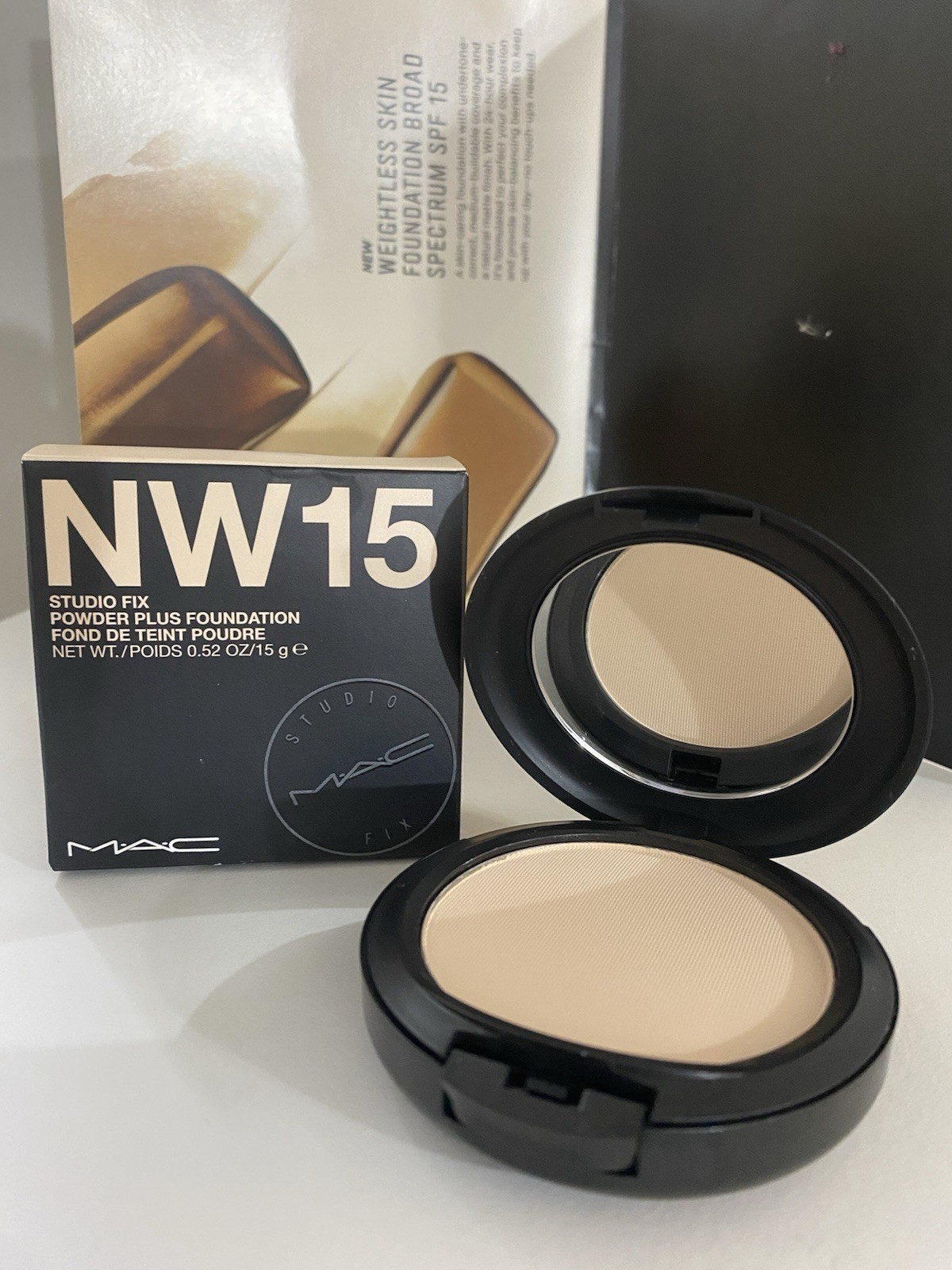 MAC Studio Fix Powder Plus Foundation, 0.52 OZ, Original / Old Formula ~ NW15