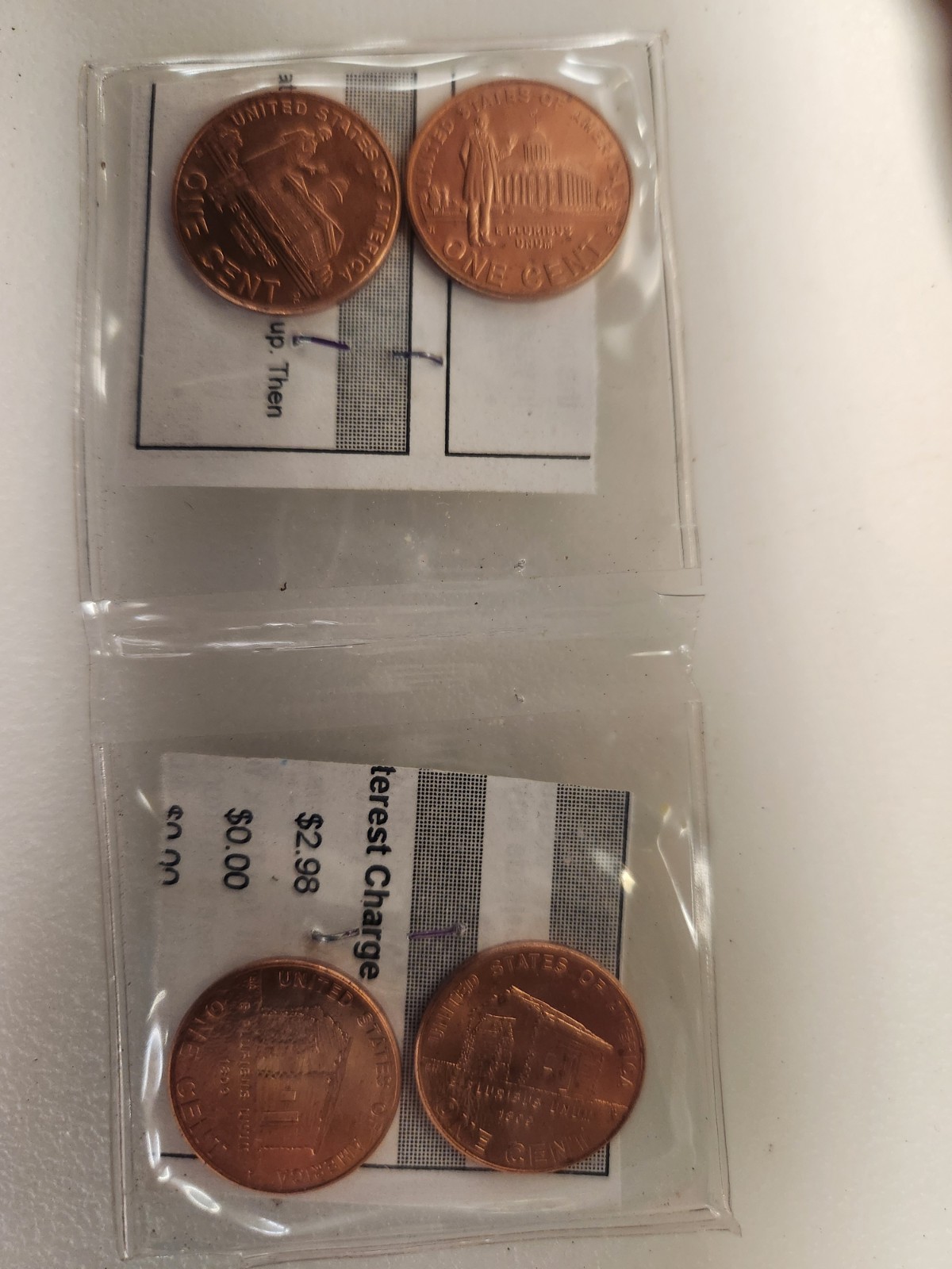 Lincoln Bicentennial 2009 Cent 4 pack uncirculated
