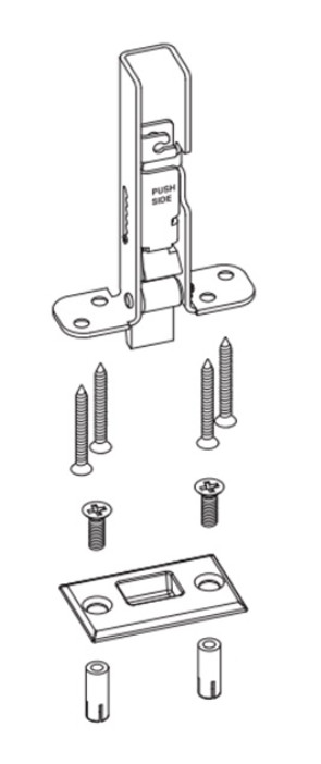 Von Duprin 50WDC Bottom Latch Kit 48968838 Wood Door Concealed 450 strike 450