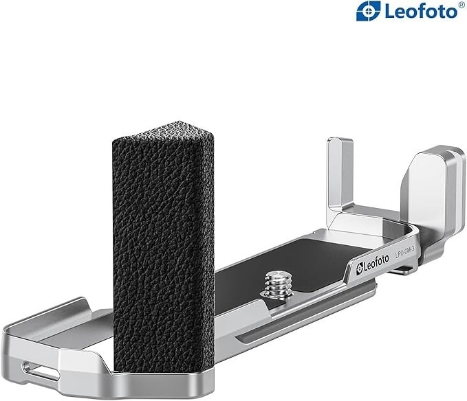 Leofoto LPO-OM-3 L-shaped plate for OM System OM-3 aluminum Arca-Swiss
