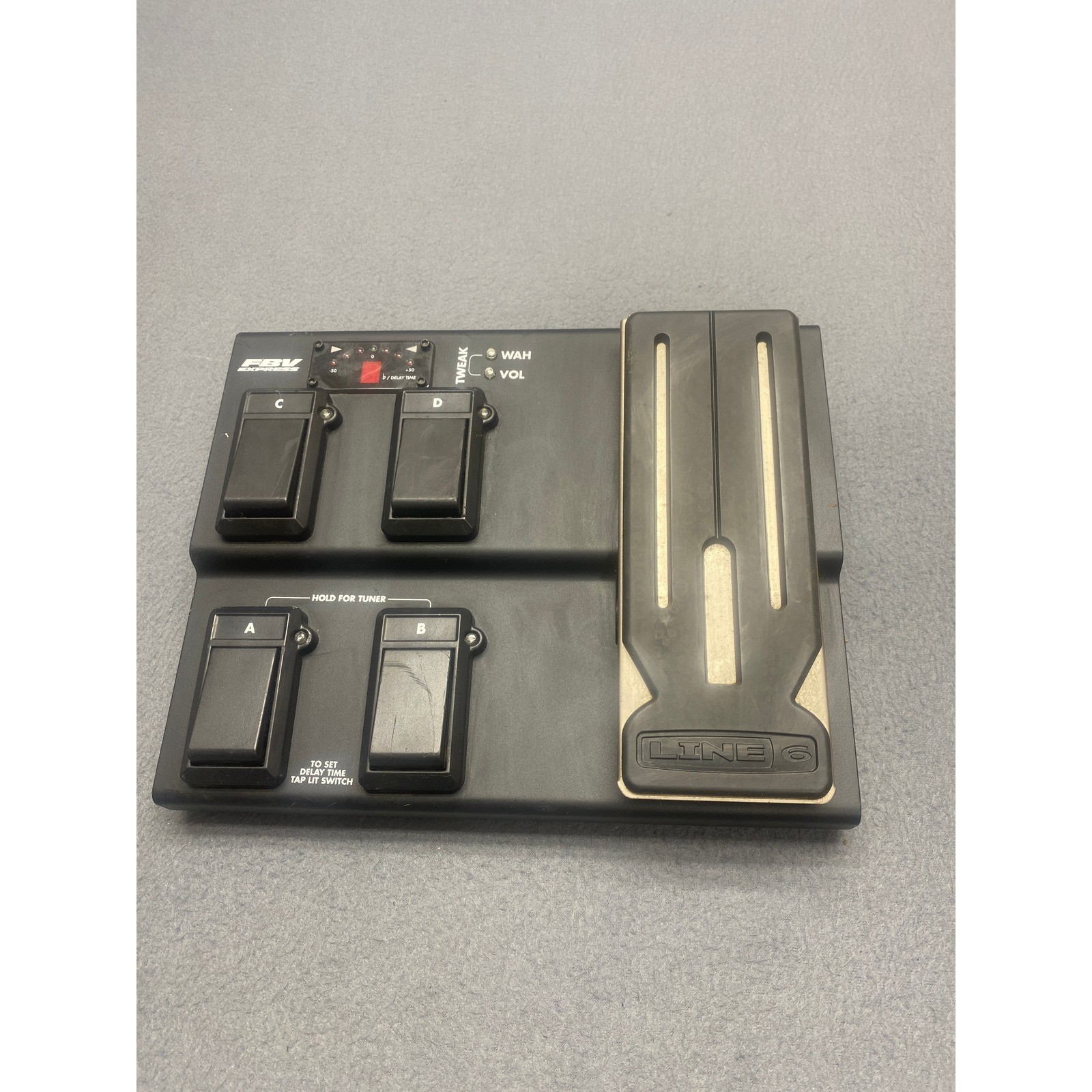 Line 6 FBV Express Foot Controller Pedal Black Wah Volume Tuner Tap Tempo