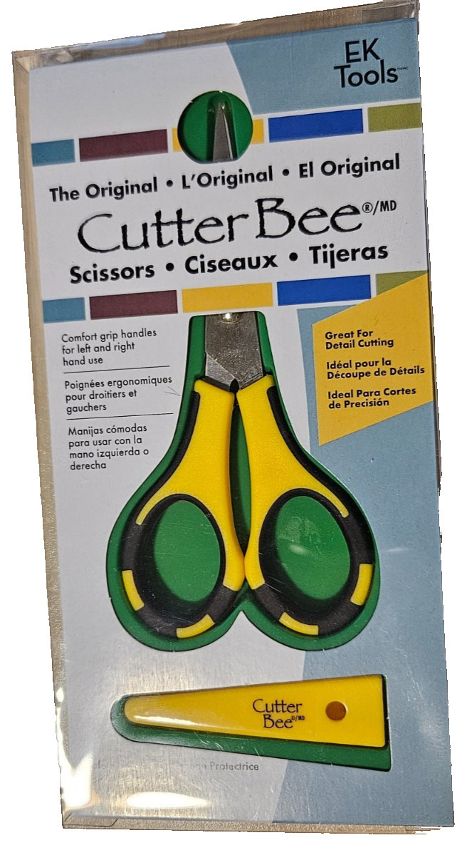 NEW ~ EK Tools ~ The Original Cutter Bee ~ Crafting Scissors ~ Comfort Grip