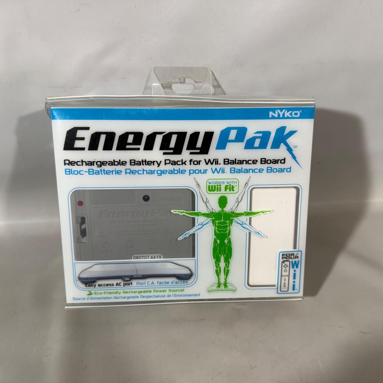 Nyko Energy Pak Rechargable Battery Pack for Nintendo Wii Balance Board Fit NOS