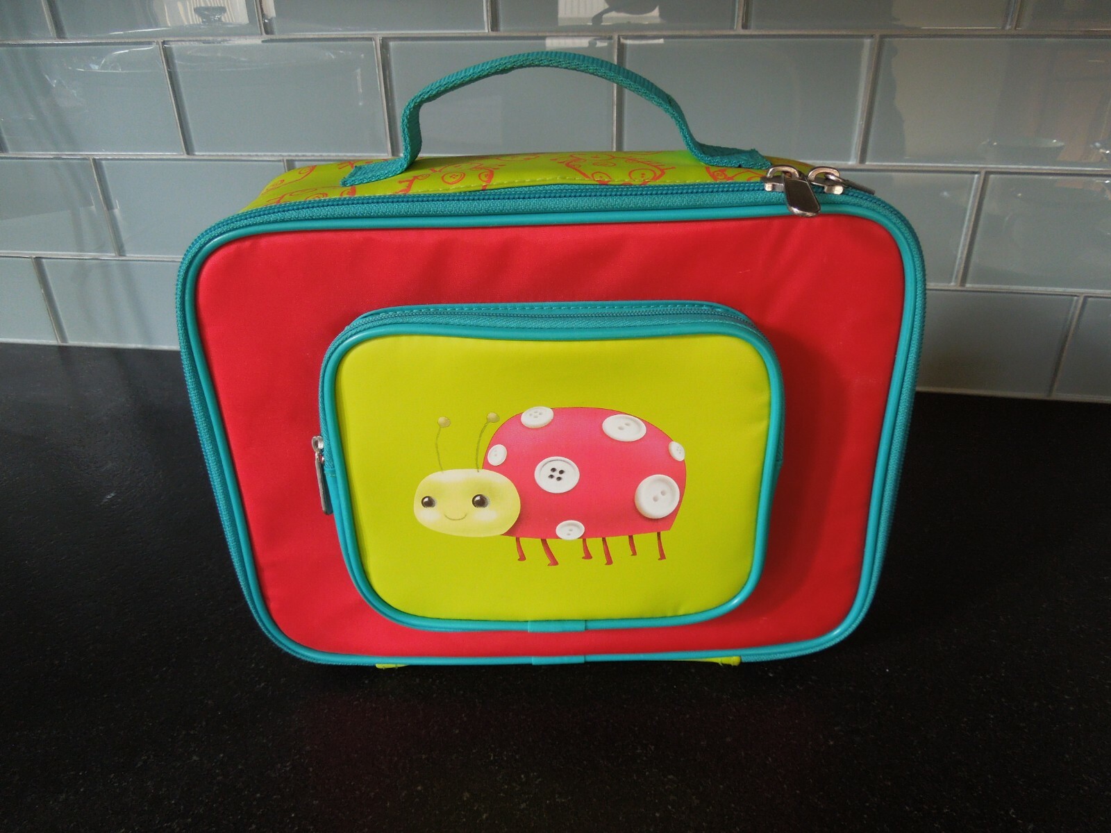 Adorable Lady bug Soft Insulated Lunch Box with matching storage containers