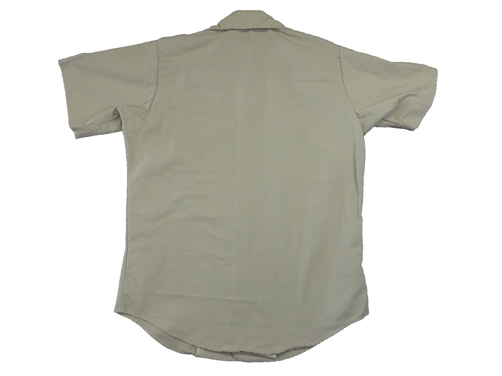 1975 Army Men's Khaki Tan Shade 1505 Uniform Short Sleeve Button Up Shirt
