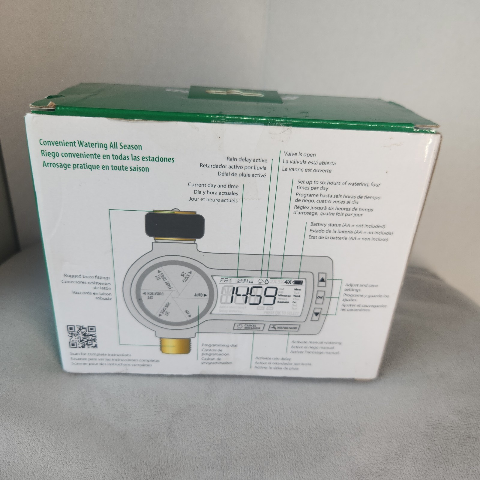 Rain Bird 1ZEHTMR 7-Day Setting Electronic Digital Hose End Timer, One Zone