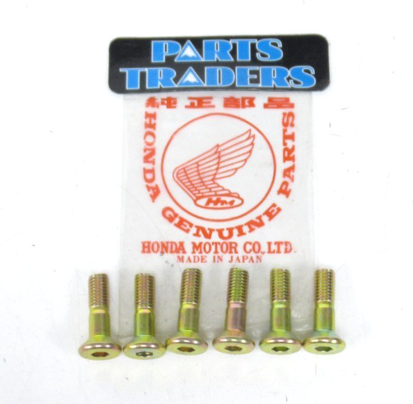 NOS Genuine Honda Rear Sprocket Bolt (Set 6) CR125R CR250R CR480R CR500R XR100R
