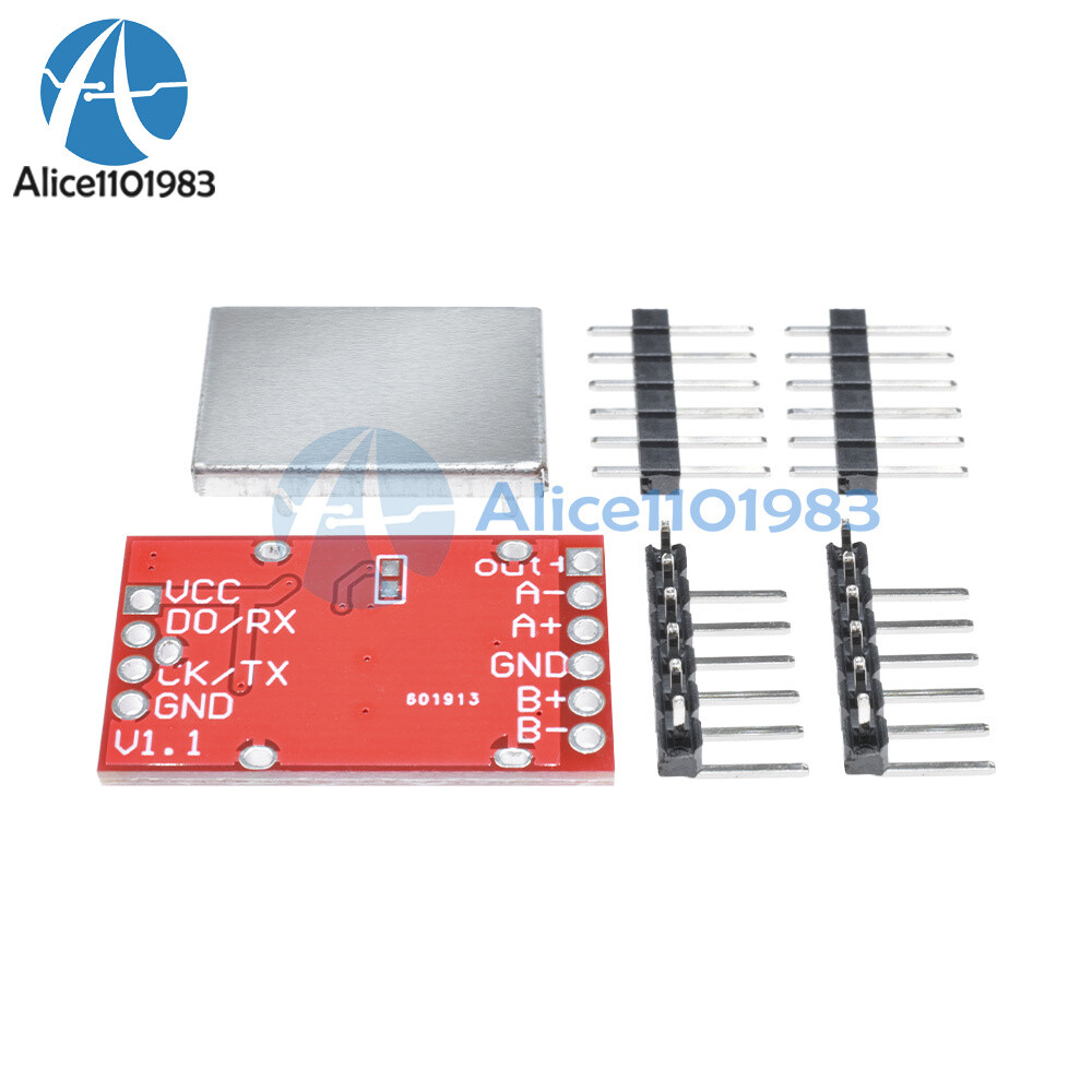 Weighing Sensor AD Module Dual Channel 24-bit A/D Conversion HX711 Shieding AL