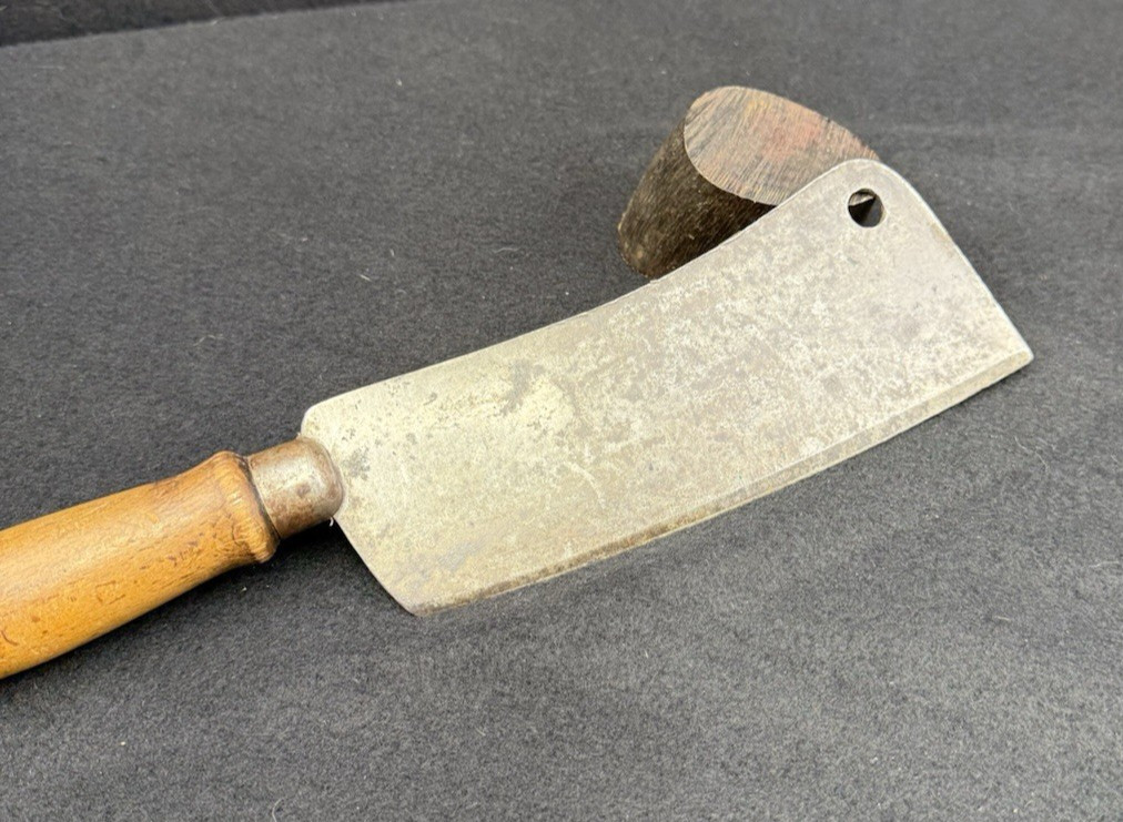 VTG Cattaraugus Cutlery 12" Butcher Cleaver Knife 7" Blade USA