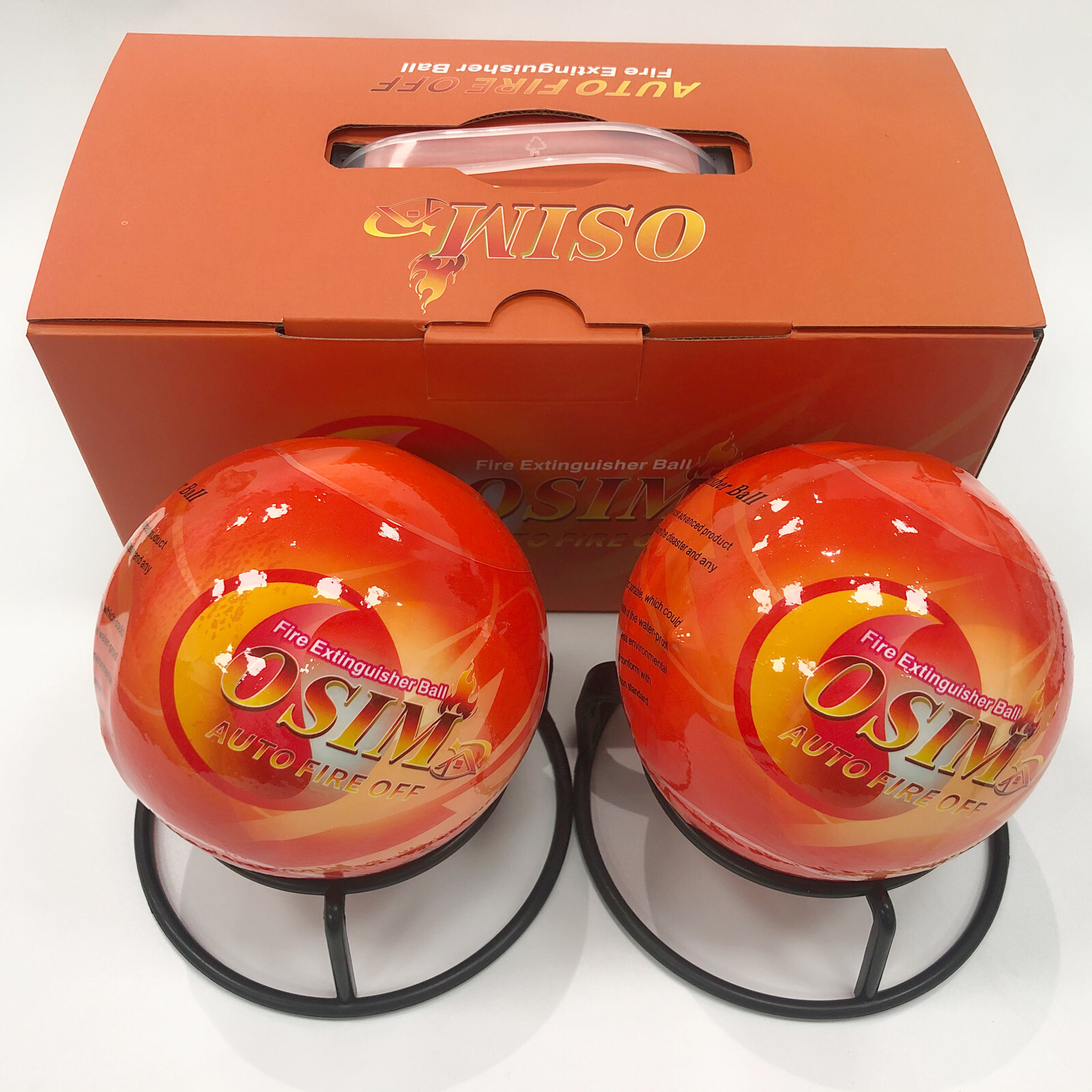 9 PACK Automatic Fire Ball Extinguisher With Bracket for ABCEF Type Fire