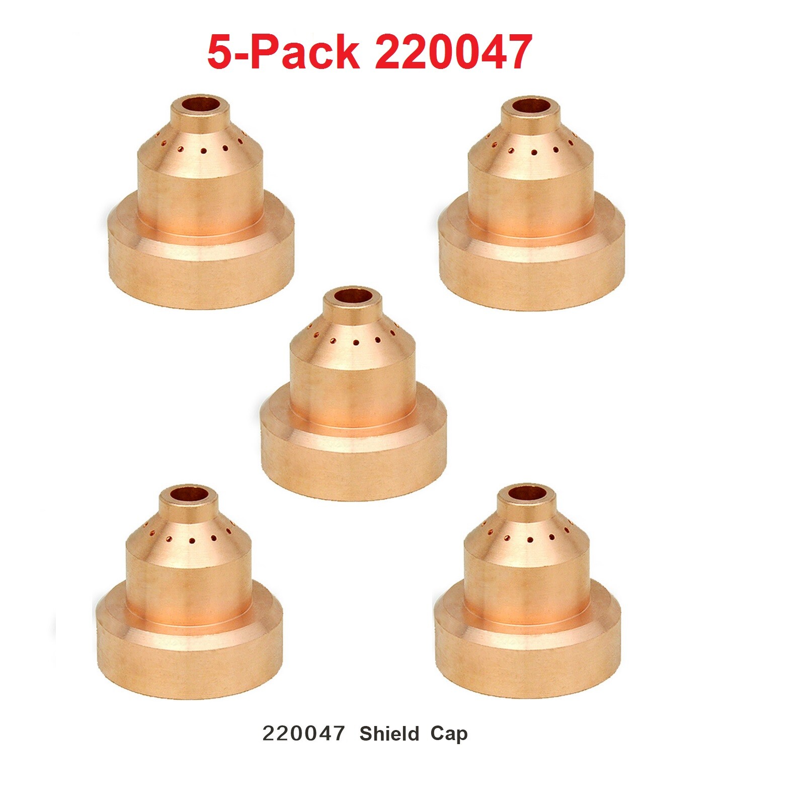 5 Pack 220047 Shield Cap for PowerMax 1650 100 Amp 100A