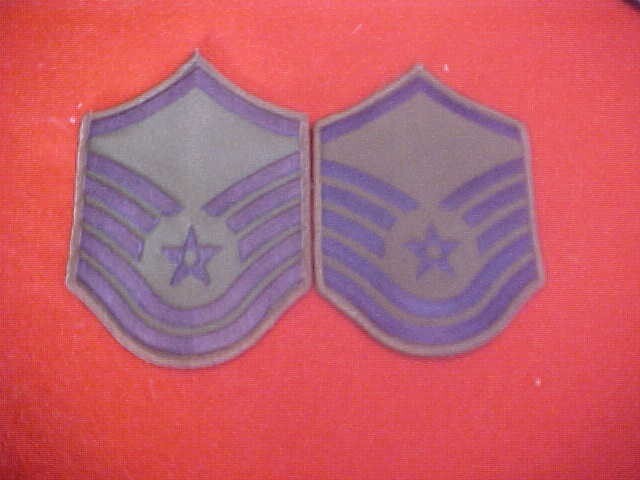 US Air Force ( 1 ) Pair US Air Force Master Sergeant E-7 Male OD Green